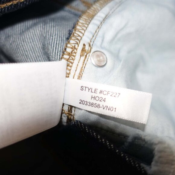 J. Crew Women's '96 Flare Jeans Size 32 Tall NWT Dark Wash Button Fly 35" Inseam - Picture 5 of 8